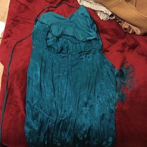 Blue fringe dress